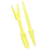 20Sets Small Seed Planter Strong Practicality Small Portable Comfortable to Use Seedling Remover for Vegetable PlantingYellow - Low Angle