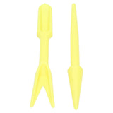 20Sets Small Seed Planter Strong Practicality Small Portable Comfortable to Use Seedling Remover for Vegetable PlantingYellow