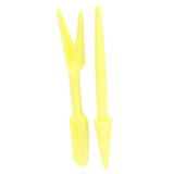20Sets Small Seed Planter Strong Practicality Small Portable Comfortable to Use Seedling Remover for Vegetable PlantingYellow - Extra Image
