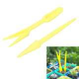 20Sets Small Seed Planter Strong Practicality Small Portable Comfortable to Use Seedling Remover for Vegetable PlantingYellow - Extra Image