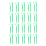 20Sets Small Seed Planter Strong Practicality Small Portable Comfortable to Use Seedling Remover for Vegetable PlantingGreen
