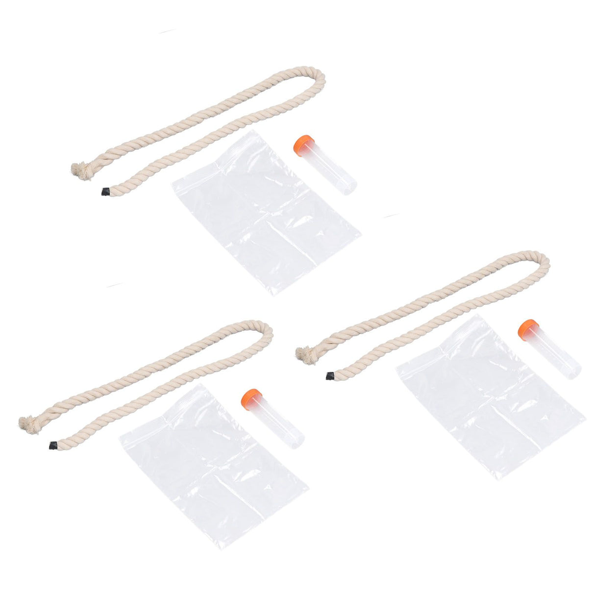 3Sets Saliva Sampling Rope Strong Practicability Complete Tools Soft Cotton Rope Swine Fever Detection Tool for Pigs