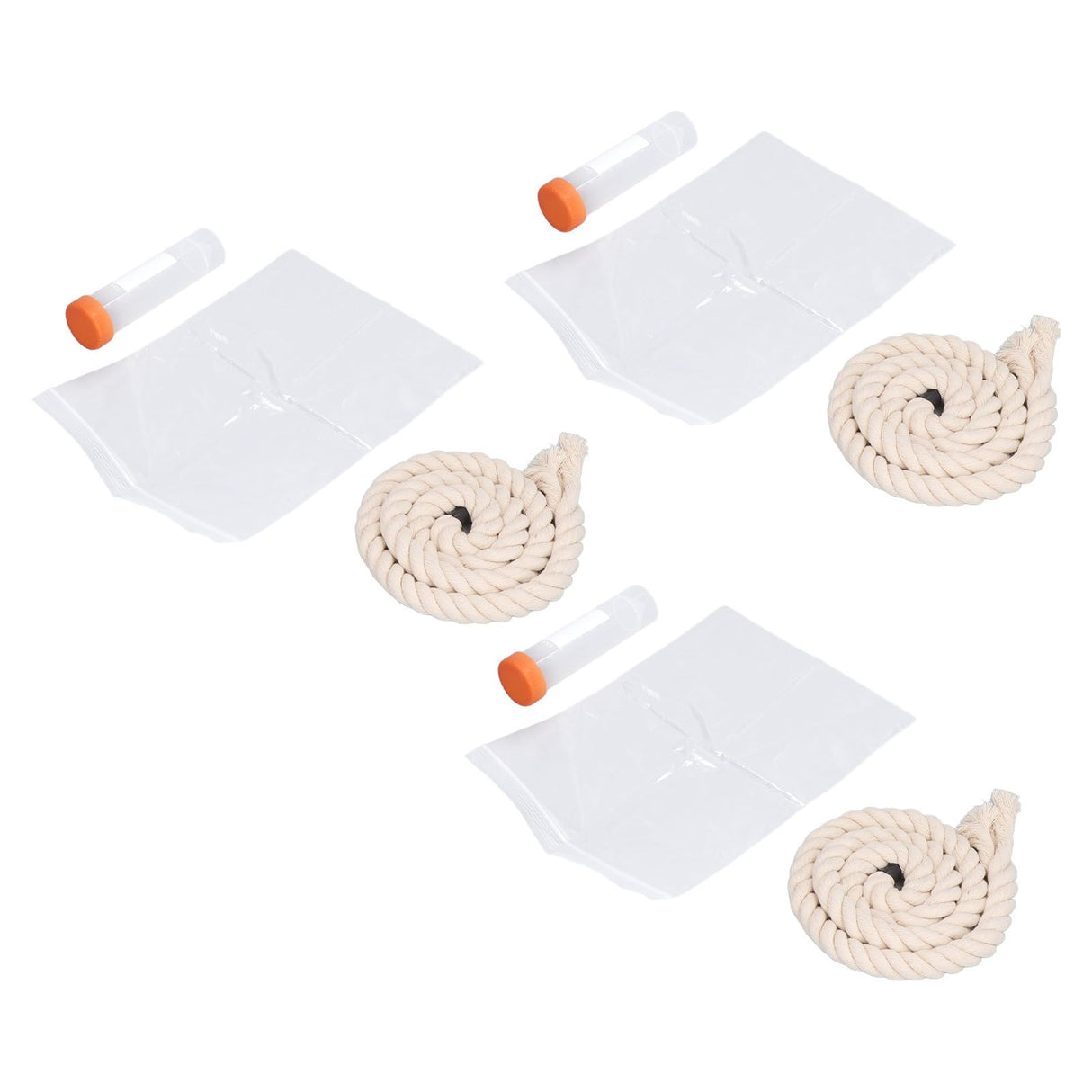 3Sets Saliva Sampling Rope Strong Practicability Complete Tools Soft Cotton Rope Swine Fever Detection Tool for Pigs