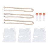 3Sets Saliva Sampling Rope Strong Practicability Complete Tools Soft Cotton Rope Swine Fever Detection Tool for Pigs