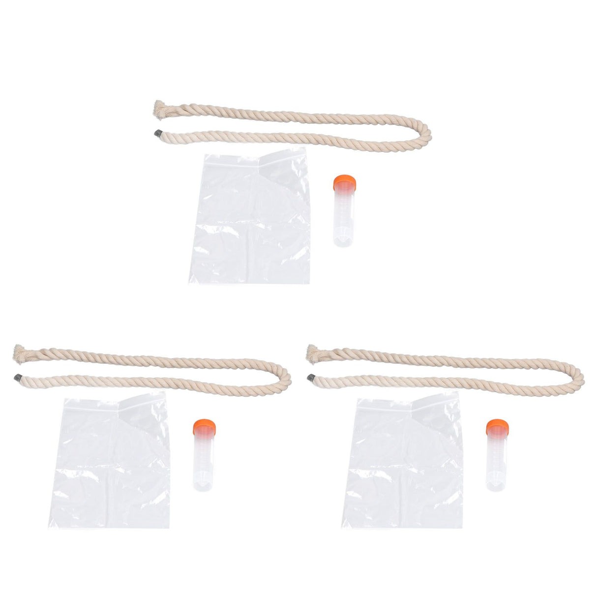 3Sets Saliva Sampling Rope Strong Practicability Complete Tools Soft Cotton Rope Swine Fever Detection Tool for Pigs