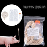 3Sets Saliva Sampling Rope Strong Practicability Complete Tools Soft Cotton Rope Swine Fever Detection Tool for Pigs
