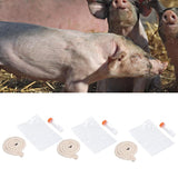 3Sets Saliva Sampling Rope Strong Practicability Complete Tools Soft Cotton Rope Swine Fever Detection Tool for Pigs