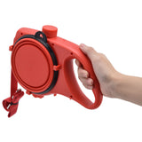 Pet Leash Multifunction Hollow Inside Multicolor Optional Lightweight Portable Small Dog LeashRed