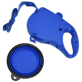 Pet Leash Multifunction Hollow Inside Multicolor Optional Lightweight Portable Small Dog LeashBlue - Front View
