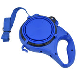 Pet Leash Multifunction Hollow Inside Multicolor Optional Lightweight Portable Small Dog LeashBlue