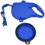 Pet Leash Multifunction Hollow Inside Multicolor Optional Lightweight Portable Small Dog LeashBlue - Close-Up Angle
