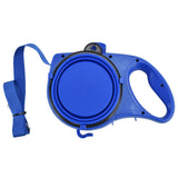 Pet Leash Multifunction Hollow Inside Multicolor Optional Lightweight Portable Small Dog LeashBlue