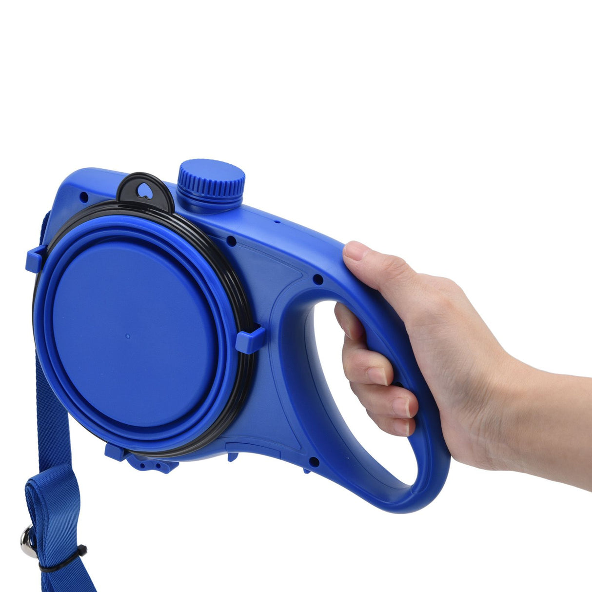Pet Leash Multifunction Hollow Inside Multicolor Optional Lightweight Portable Small Dog LeashBlue