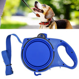 Pet Leash Multifunction Hollow Inside Multicolor Optional Lightweight Portable Small Dog LeashBlue