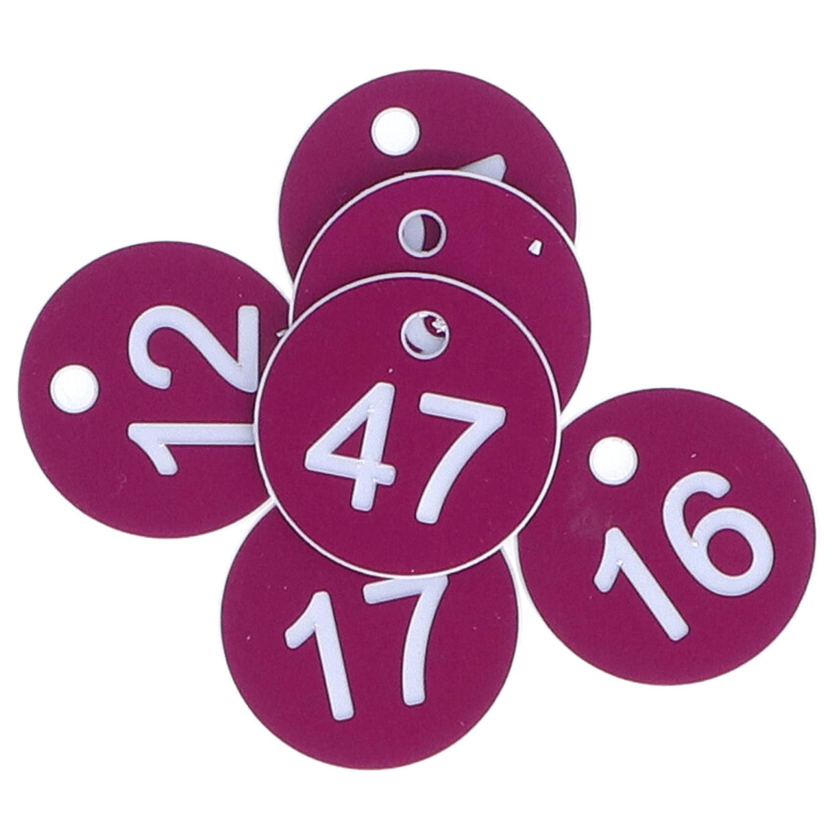 50Pcs Numbered Label Round Simple Beautiful Beehive Tag Breeding Supplies for Beekeeping Animal HusbandryNumbers 1 to 50 Purple
