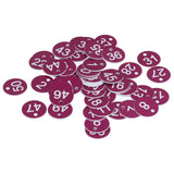 50Pcs Numbered Label Round Simple Beautiful Beehive Tag Breeding Supplies for Beekeeping Animal HusbandryNumbers 1 to 50 Purple