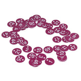 50Pcs Numbered Label Round Simple Beautiful Beehive Tag Breeding Supplies for Beekeeping Animal HusbandryNumbers 1 to 50 Purple