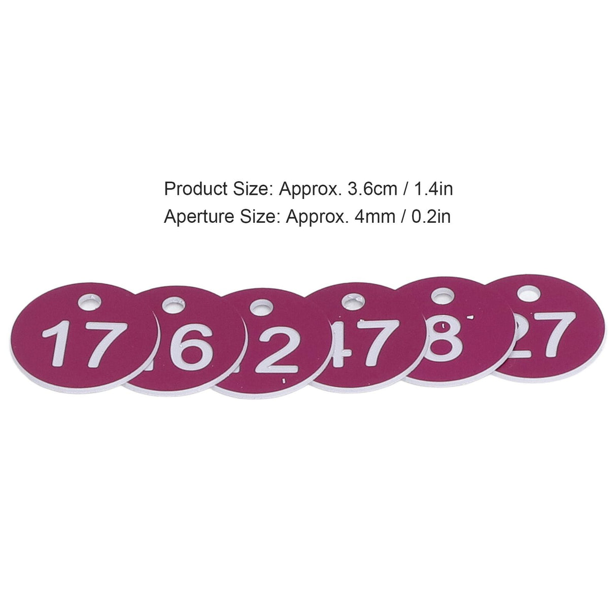 50Pcs Numbered Label Round Simple Beautiful Beehive Tag Breeding Supplies for Beekeeping Animal HusbandryNumbers 1 to 50 Purple