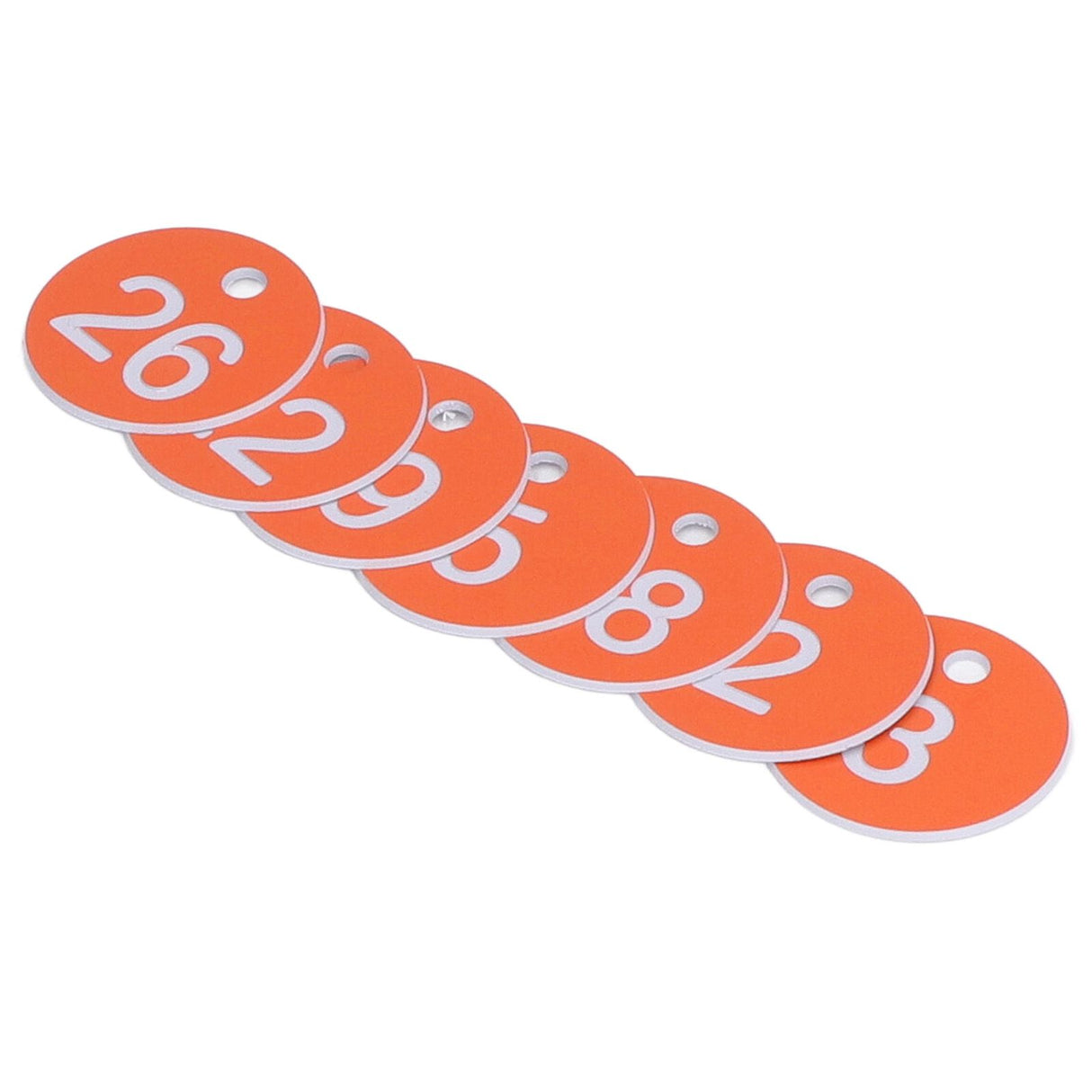 50Pcs Numbered Label Round Simple Beautiful Beehive Tag Breeding Supplies for Beekeeping Animal HusbandryNumbers 1 to 50 Orange