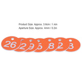 50Pcs Numbered Label Round Simple Beautiful Beehive Tag Breeding Supplies for Beekeeping Animal HusbandryNumbers 1 to 50 Orange