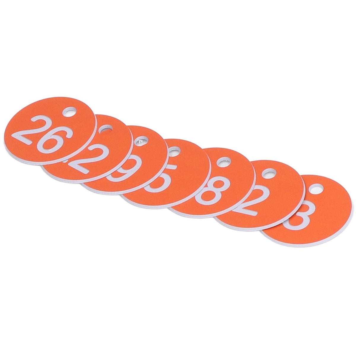 50Pcs Numbered Label Round Simple Beautiful Beehive Tag Breeding Supplies for Beekeeping Animal HusbandryNumbers 1 to 50 Orange