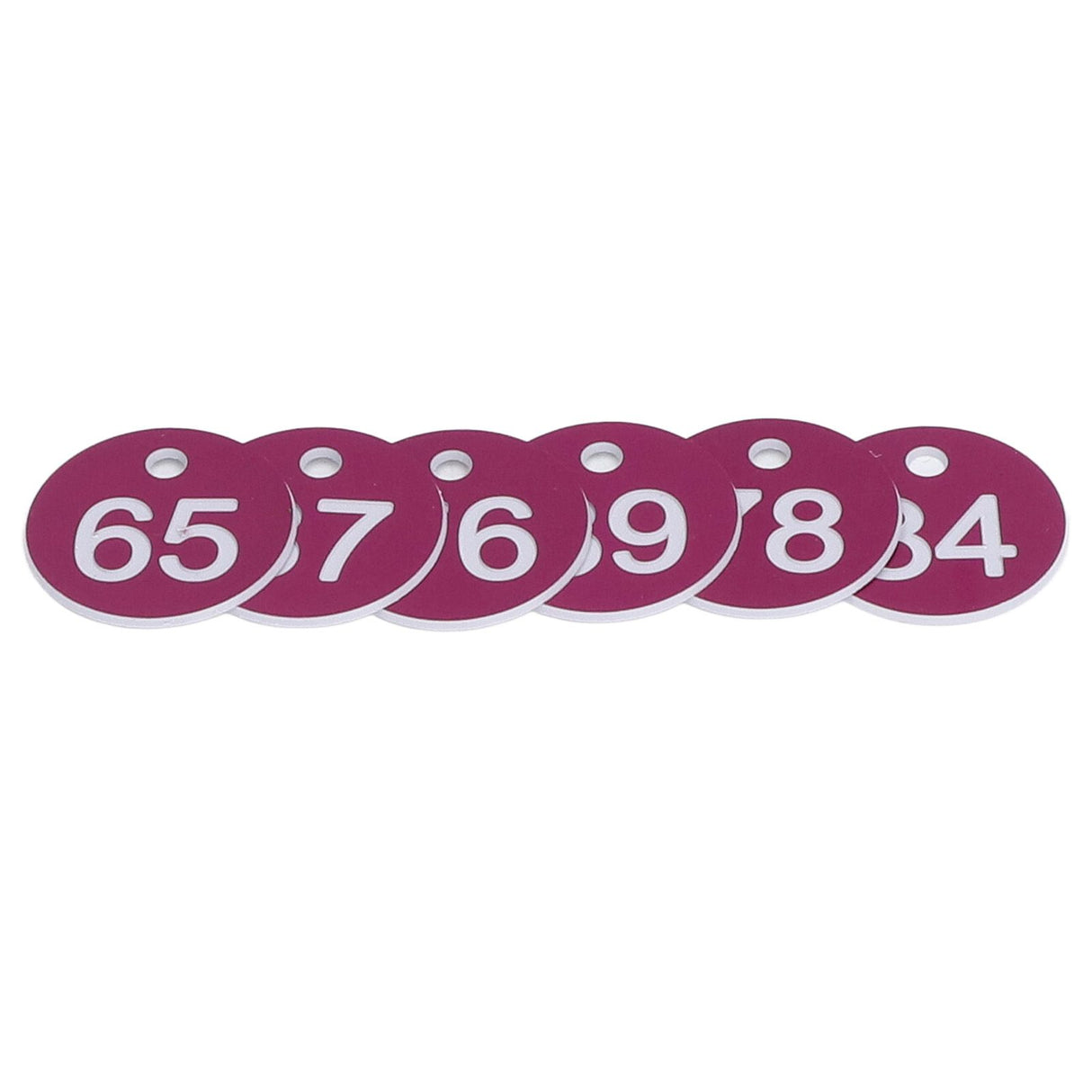 50Pcs Numbered Label Round Simple Beautiful Beehive Tag Breeding Supplies for Beekeeping Animal HusbandryNumbers 51 to 100 Purple