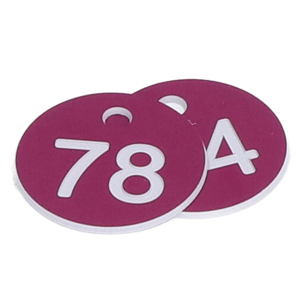 50Pcs Numbered Label Round Simple Beautiful Beehive Tag Breeding Supplies for Beekeeping Animal HusbandryNumbers 51 to 100 Purple