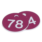 50Pcs Numbered Label Round Simple Beautiful Beehive Tag Breeding Supplies for Beekeeping Animal HusbandryNumbers 51 to 100 Purple - Extra Image