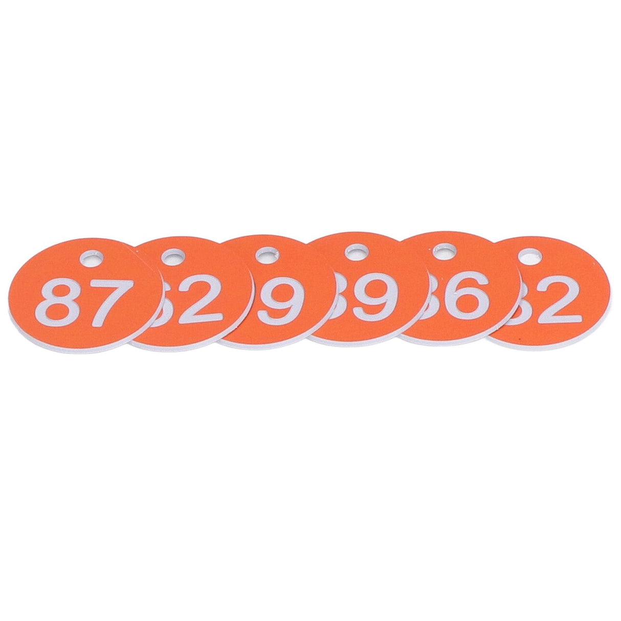 50Pcs Numbered Label Round Simple Beautiful Beehive Tag Breeding Supplies for Beekeeping Animal HusbandryNumbers 51 to 100 Orange