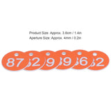 50Pcs Numbered Label Round Simple Beautiful Beehive Tag Breeding Supplies for Beekeeping Animal HusbandryNumbers 51 to 100 Orange - Extra Image