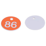 50Pcs Numbered Label Round Simple Beautiful Beehive Tag Breeding Supplies for Beekeeping Animal HusbandryNumbers 51 to 100 Orange
