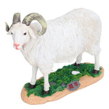 Sheep Statue Cute Vivid Rustic Waterproof Resin Sheep Figurine for Home Yard Garden Office Decoration