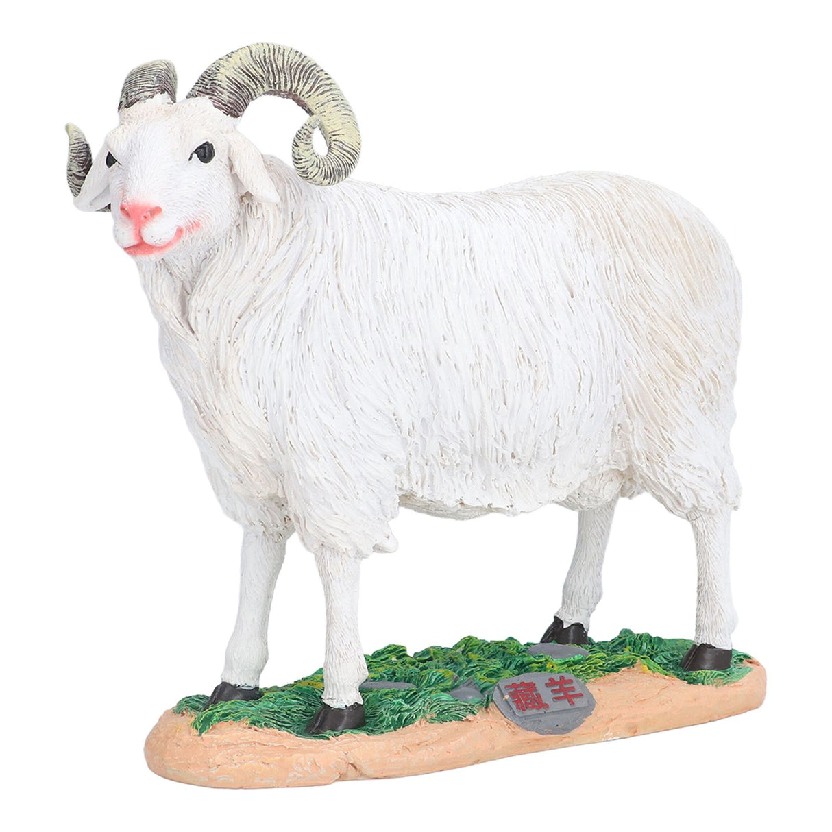 Sheep Statue Cute Vivid Rustic Waterproof Resin Sheep Figurine for Home Yard Garden Office Decoration