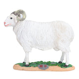 Sheep Statue Cute Vivid Rustic Waterproof Resin Sheep Figurine for Home Yard Garden Office Decoration