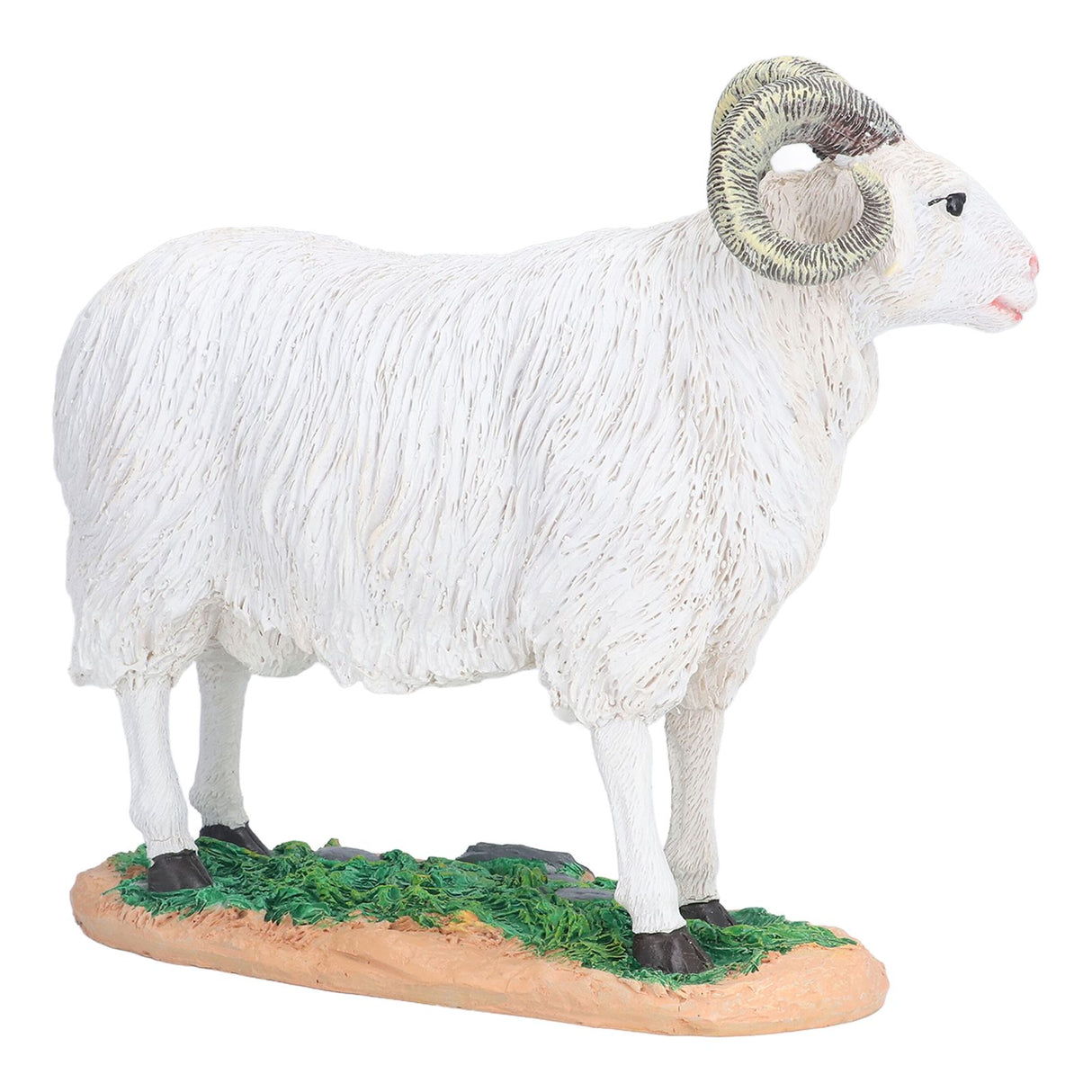 Sheep Statue Cute Vivid Rustic Waterproof Resin Sheep Figurine for Home Yard Garden Office Decoration