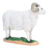 Sheep Statue Cute Vivid Rustic Waterproof Resin Sheep Figurine for Home Yard Garden Office Decoration