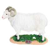 Sheep Statue Cute Vivid Rustic Waterproof Resin Sheep Figurine for Home Yard Garden Office Decoration