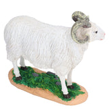 Sheep Statue Cute Vivid Rustic Waterproof Resin Sheep Figurine for Home Yard Garden Office Decoration