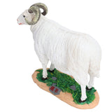 Sheep Statue Cute Vivid Rustic Waterproof Resin Sheep Figurine for Home Yard Garden Office Decoration - Extra Image