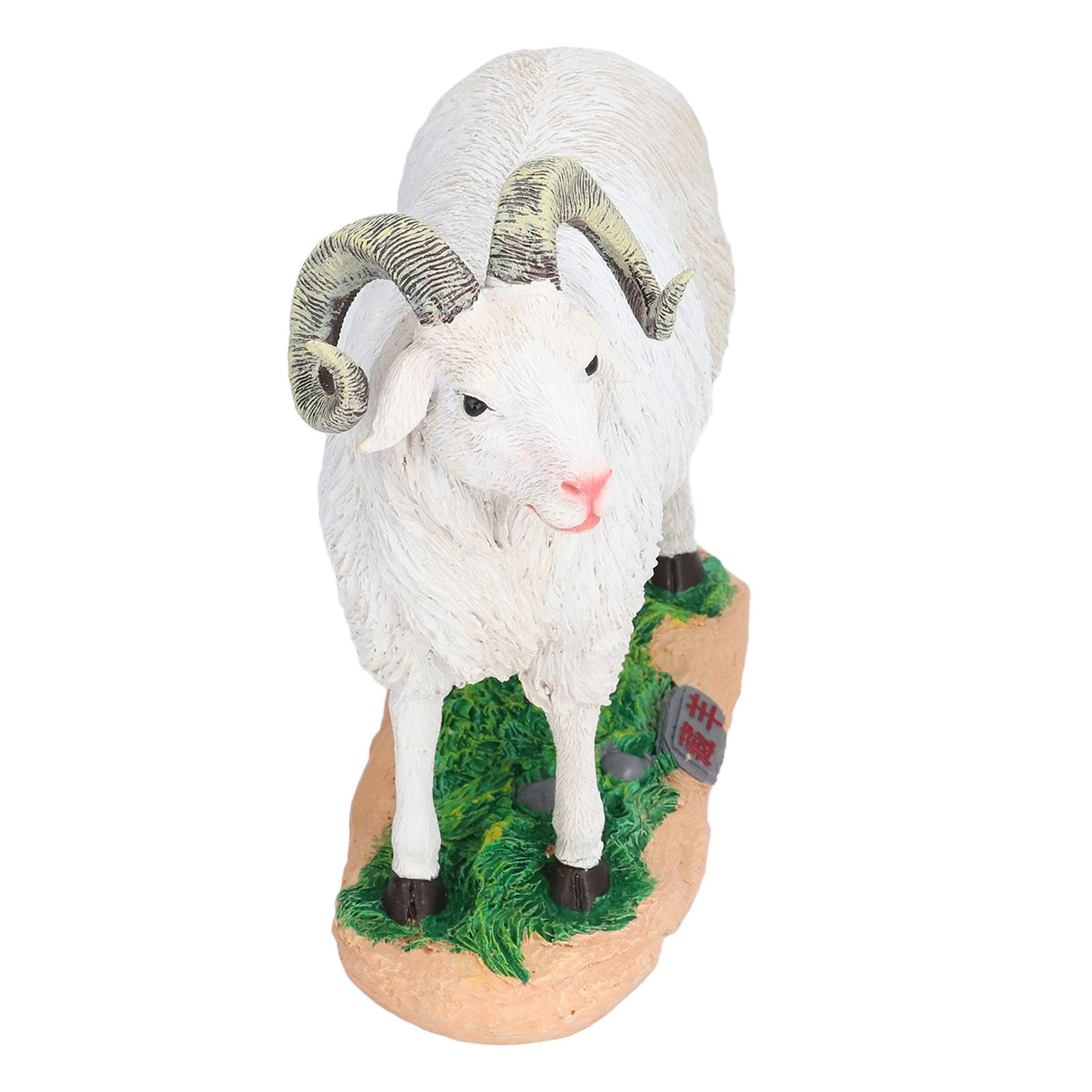 Sheep Statue Cute Vivid Rustic Waterproof Resin Sheep Figurine for Home Yard Garden Office Decoration