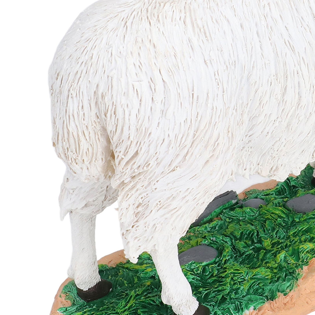 Sheep Statue Cute Vivid Rustic Waterproof Resin Sheep Figurine for Home Yard Garden Office Decoration