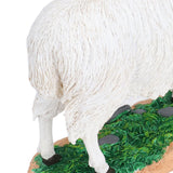 Sheep Statue Cute Vivid Rustic Waterproof Resin Sheep Figurine for Home Yard Garden Office Decoration