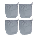 4PCS Car Rearview Mirror Protective Cover 190T Polyester Taffeta Faucet Frost Guard CoverGrey