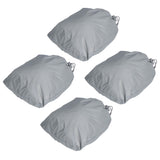 4PCS Car Rearview Mirror Protective Cover 190T Polyester Taffeta Faucet Frost Guard CoverGrey - 45-Degree Angle