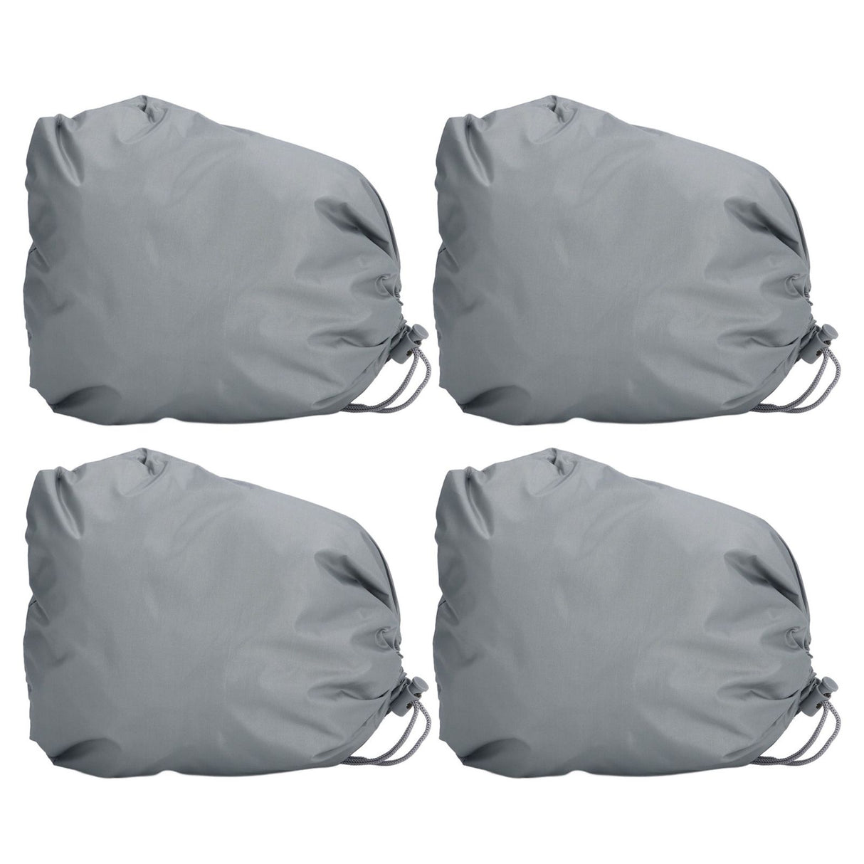 4PCS Car Rearview Mirror Protective Cover 190T Polyester Taffeta Faucet Frost Guard CoverGrey