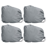 4PCS Car Rearview Mirror Protective Cover 190T Polyester Taffeta Faucet Frost Guard CoverGrey