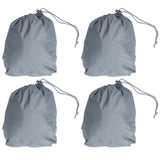 4PCS Car Rearview Mirror Protective Cover 190T Polyester Taffeta Faucet Frost Guard CoverGrey - Close-Up Angle