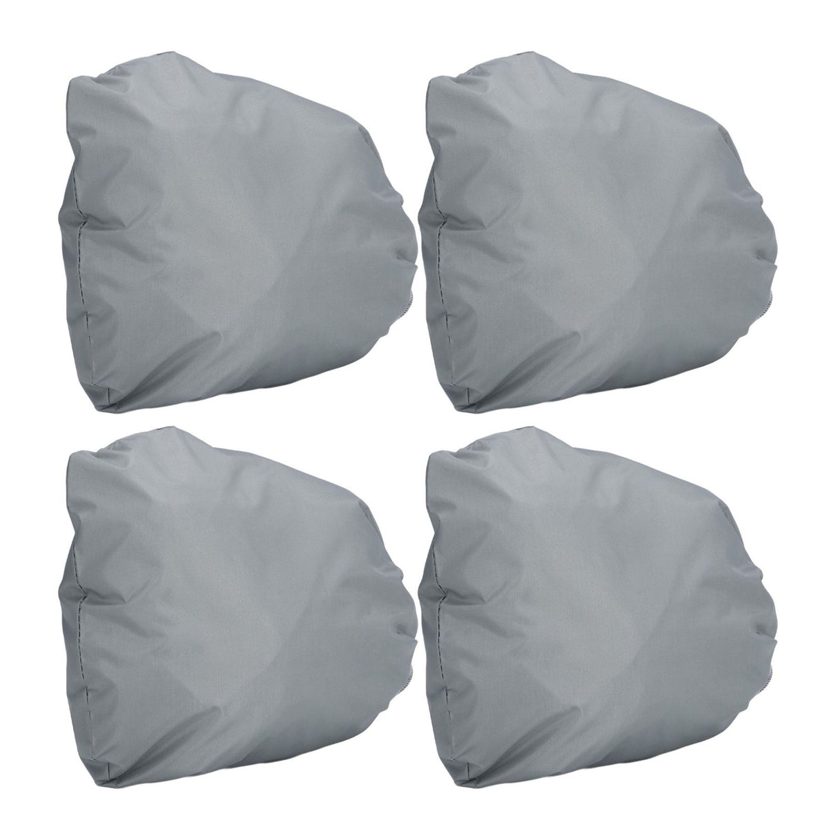 4PCS Car Rearview Mirror Protective Cover 190T Polyester Taffeta Faucet Frost Guard CoverGrey