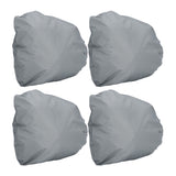 4PCS Car Rearview Mirror Protective Cover 190T Polyester Taffeta Faucet Frost Guard CoverGrey - Low Angle