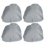 4PCS Car Rearview Mirror Protective Cover 190T Polyester Taffeta Faucet Frost Guard CoverGrey